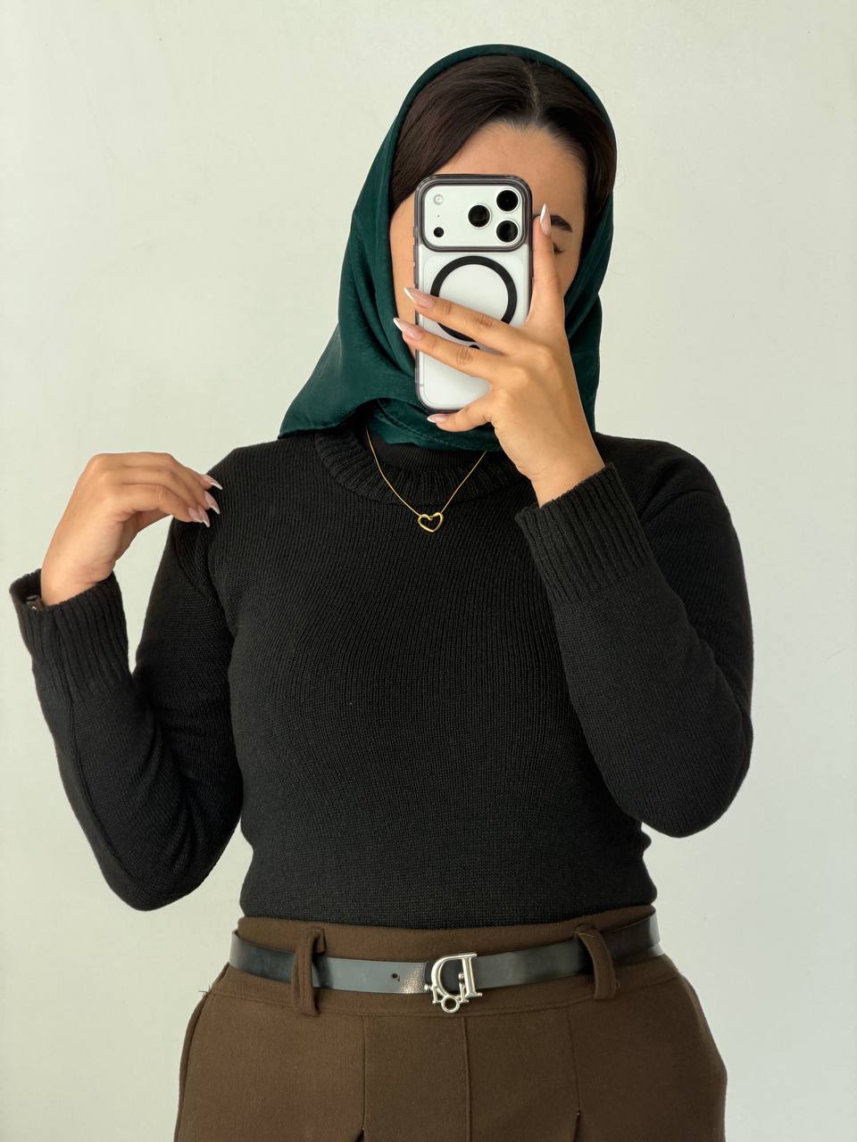 بافت یقه گرد دخترانه